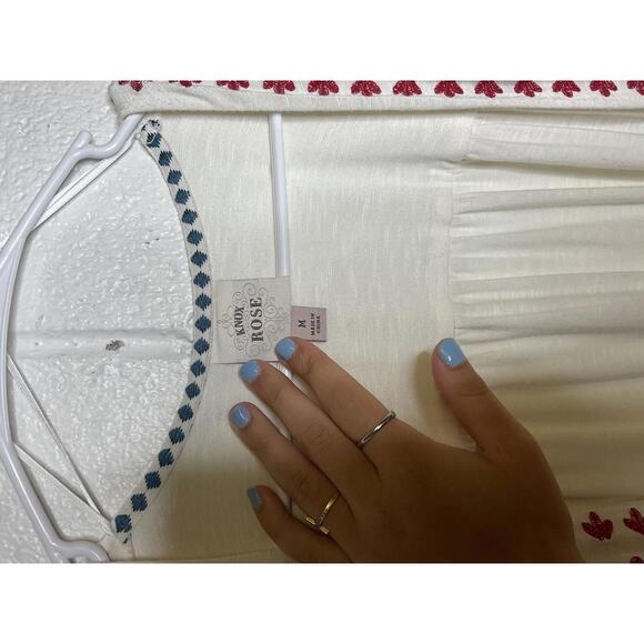 < Knox Rose Boho Embroidered Cardigan Size Medium > - Picture 3 of 4